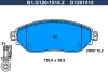 B1.G120-1515.2 GALFER Комплект тормозных колодок, дисковый тормоз