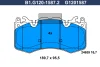 B1.G120-1587.2 GALFER Комплект тормозных колодок, дисковый тормоз