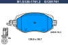 B1.G120-1761.2 GALFER Комплект тормозных колодок, дисковый тормоз
