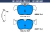 B1.G120-1801.2 GALFER Комплект тормозных колодок, дисковый тормоз