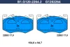 B1.G120-2264.2 GALFER Комплект тормозных колодок, дисковый тормоз