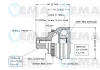 18465 VEMA Шарнирный комплект, приводной вал
