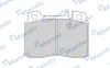 MBF015653 MANDO Комплект тормозных колодок, дисковый тормоз