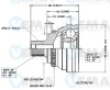 18569 VEMA Шарнирный комплект, приводной вал