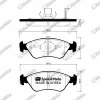 SM-BPK012 SpeedMate Комплект тормозных колодок, дисковый тормоз