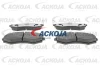 A52-2107 ACKOJA Комплект тормозных колодок, дисковый тормоз