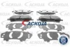 A70-0087 ACKOJA Комплект тормозных колодок, дисковый тормоз