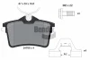 BPD1031 BENDIX Braking Комплект тормозных колодок, дисковый тормоз