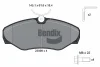 BPD1042 BENDIX Braking Комплект тормозных колодок, дисковый тормоз