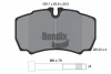 BPD1148 BENDIX Braking Комплект тормозных колодок, дисковый тормоз
