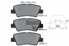 BPD1176 BENDIX Braking Комплект тормозных колодок, дисковый тормоз