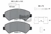 BPD1206 BENDIX Braking Комплект тормозных колодок, дисковый тормоз