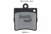 BPD1223 BENDIX Braking Комплект тормозных колодок, дисковый тормоз