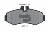 BPD1257 BENDIX Braking Комплект тормозных колодок, дисковый тормоз