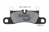 BPD1279 BENDIX Braking Комплект тормозных колодок, дисковый тормоз