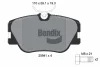 BPD1292 BENDIX Braking Комплект тормозных колодок, дисковый тормоз
