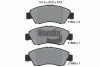 BPD1327 BENDIX Braking Комплект тормозных колодок, дисковый тормоз