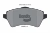 BPD1332 BENDIX Braking Комплект тормозных колодок, дисковый тормоз