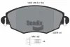 BPD1342 BENDIX Braking Комплект тормозных колодок, дисковый тормоз