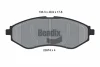 BPD1347 BENDIX Braking Комплект тормозных колодок, дисковый тормоз
