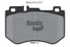 BPD1397 BENDIX Braking Комплект тормозных колодок, дисковый тормоз