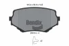 BPD1412 BENDIX Braking Комплект тормозных колодок, дисковый тормоз