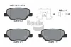 BPD1422 BENDIX Braking Комплект тормозных колодок, дисковый тормоз