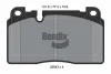 BPD1487 BENDIX Braking Комплект тормозных колодок, дисковый тормоз