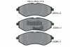 BPD1522 BENDIX Braking Комплект тормозных колодок, дисковый тормоз