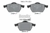 BPD1527 BENDIX Braking Комплект тормозных колодок, дисковый тормоз