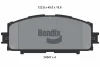 BPD1546 BENDIX Braking Комплект тормозных колодок, дисковый тормоз