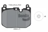 BPD1558 BENDIX Braking Комплект тормозных колодок, дисковый тормоз