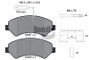 BPD1567 BENDIX Braking Комплект тормозных колодок, дисковый тормоз