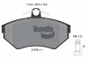 BPD1571 BENDIX Braking Комплект тормозных колодок, дисковый тормоз