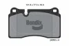 BPD1589 BENDIX Braking Комплект тормозных колодок, дисковый тормоз