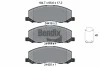 BPD1599 BENDIX Braking Комплект тормозных колодок, дисковый тормоз