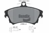 BPD1619 BENDIX Braking Комплект тормозных колодок, дисковый тормоз