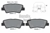 BPD2208 BENDIX Braking Комплект тормозных колодок, дисковый тормоз