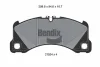 BPD2440 BENDIX Braking Комплект тормозных колодок, дисковый тормоз