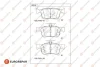 1681260480 EUROREPAR Комплект тормозных колодок, дисковый тормоз