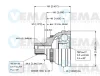 18579 VEMA Шарнирный комплект, приводной вал