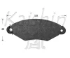 FK10167 KAISHIN Комплект тормозных колодок, дисковый тормоз