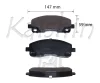 FK10207 KAISHIN Комплект тормозных колодок, дисковый тормоз