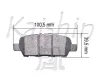 FK1286 KAISHIN Комплект тормозных колодок, дисковый тормоз