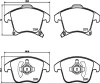 FK20080 KAISHIN Комплект тормозных колодок, дисковый тормоз