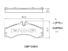 DBP1046/4 DANAHER Комплект тормозных колодок, дисковый тормоз