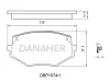 DBP1074/1 DANAHER Комплект тормозных колодок, дисковый тормоз