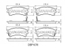 DBP1076 DANAHER Комплект тормозных колодок, дисковый тормоз