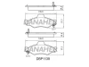 DBP1139 DANAHER Комплект тормозных колодок, дисковый тормоз