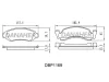 DBP1169 DANAHER Комплект тормозных колодок, дисковый тормоз